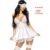 women’s solid babydoll lingerie set satin fabric nightie night gown