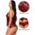 women’s chemish mesh babydoll shoulder strap v neck lingerie set